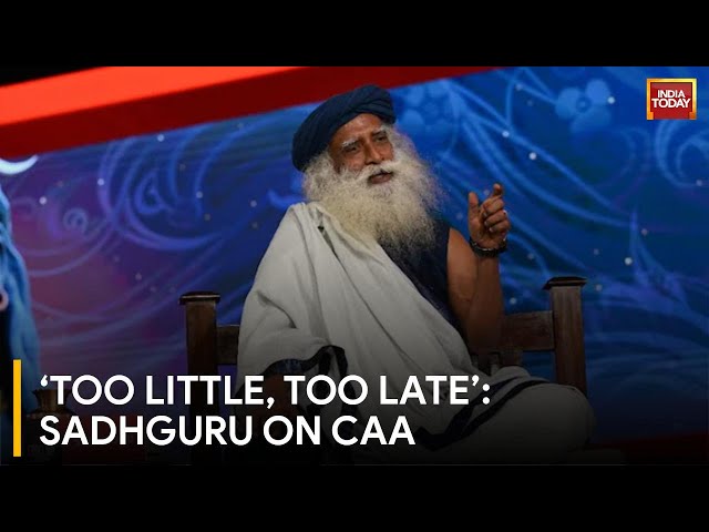 Sadhguru Discusses Ram Rajya, Soil Conservation and CAA | India Today Conclave 2024