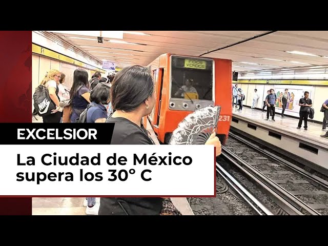 Usuarios del metro viven una pesadilla por el calor