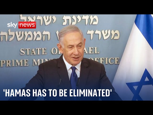 Netanyahu: "We cannot have a future if Hamas remains intact" | Israel-Hamas war