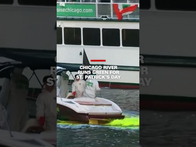 Chicago river runs green for St. Patrick’s Day