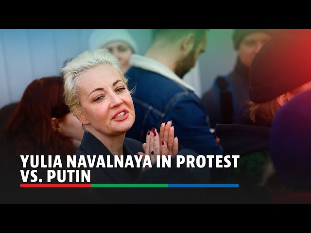 ⁣Navalny's widow takes part in 'Noon against Putin' protest in Berlin | ABS-CBN News