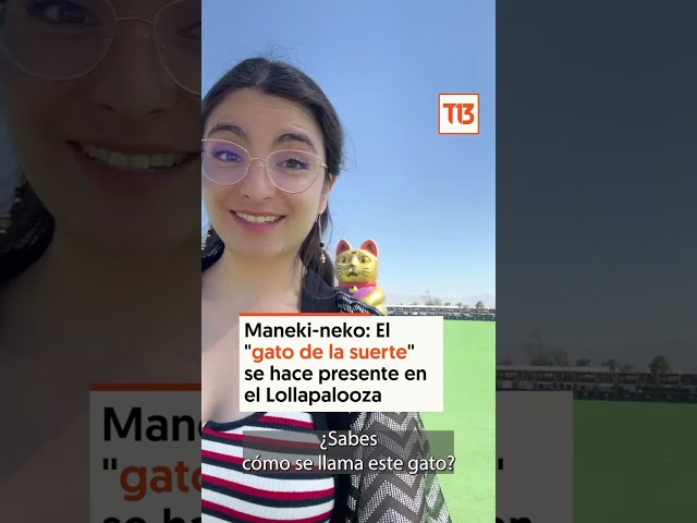 Maneki-neko: El "gato de la suerte" se hace presente en el Lollapalooza