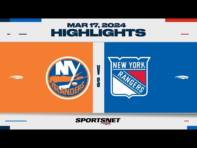 NHL Highlights | Rangers vs. Islanders - March 17, 2024