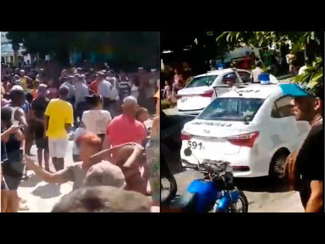 VIDEO: Estallan protestas en Santiago de Cuba, la dictadura despliega sus tropas