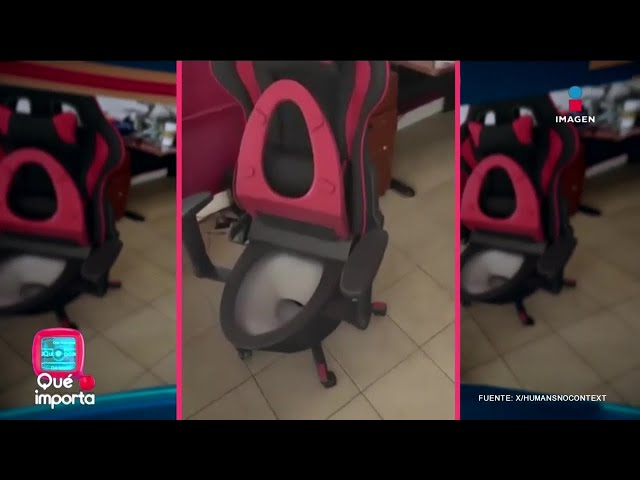 ¡Dos en uno!... Crean la "silla gamer excusado" | Qué Importa