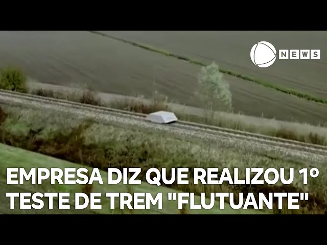 Empresa diz que realizou 1º teste de trem "flutuante"