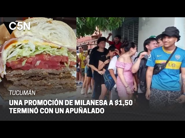 Una PROMOCIÓN de MILANESA a $1,50 terminó en CAOS y con un APUÑALADO