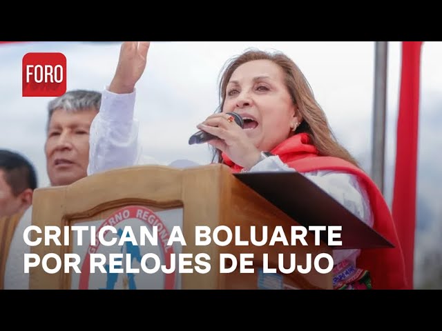 Relojes de Dina Boluarte desatan controversia en Perú - Las Noticias