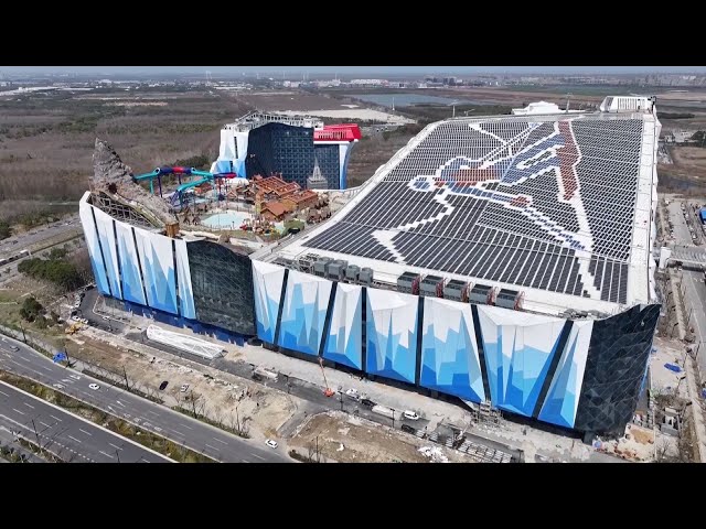 World's largest indoor ski resort in Shanghai nears completion