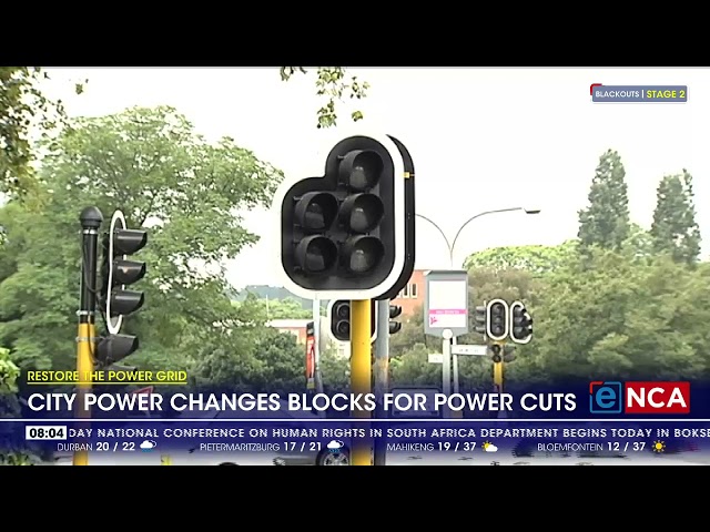 City Power changes blocks for Power cuts