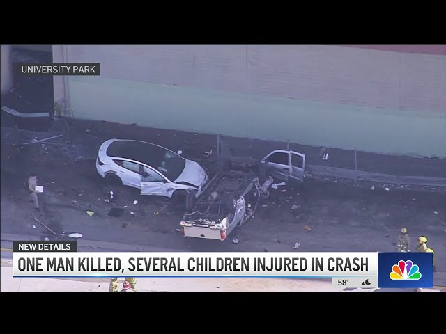 1 killed, several kids hurt in LA car crash