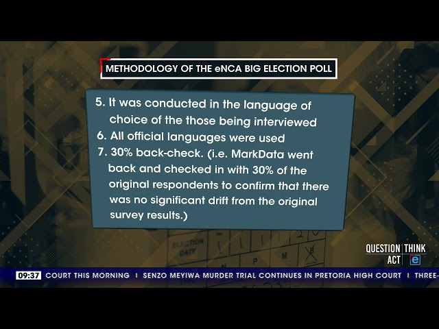 Methodology of the eNCA Big Election Poll