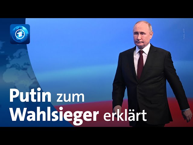 Putin zum Sieger der Präsidentschaftswahl in Russland erklärt