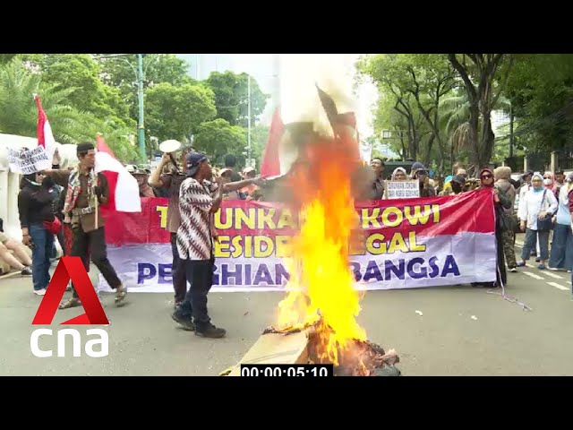 Indonesians protest Prabowo’s unofficial win in presidential election, allege massive fraud