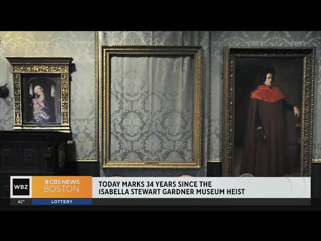 Monday marks 34 years since Gardner art heist