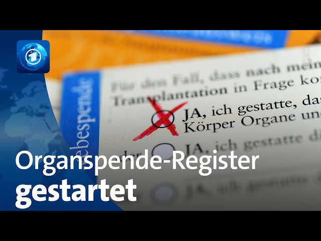 Organspende-Register ist online