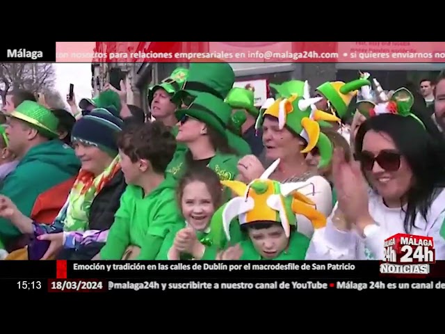 Noticia - Emoción en las calles de Dublín por el macrodesfile de San Patricio