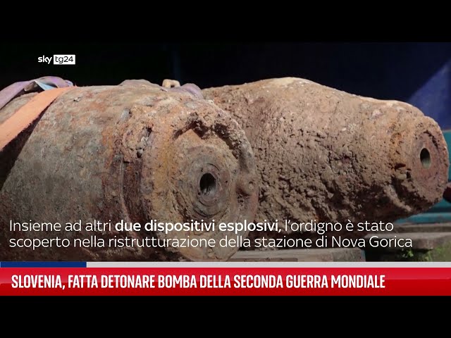 Slovenia fa detonare due bombe della Seconda Guerra Mondiale