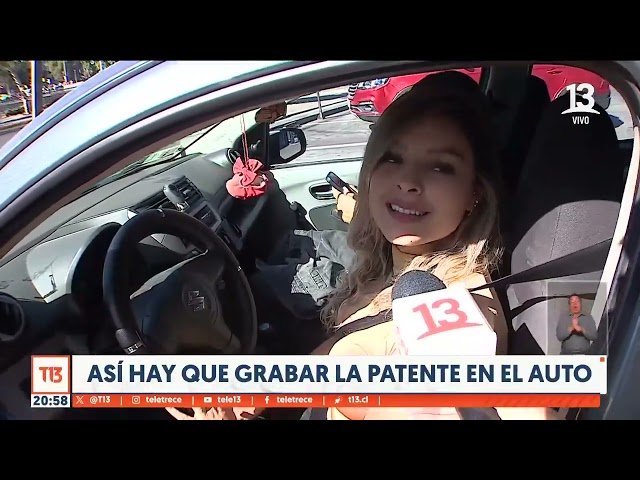 Así hay que grabar la patente del auto