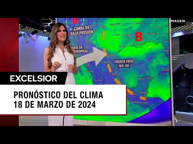 Clima para hoy 18 de marzo de 2024