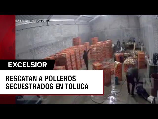 ⁣Rescatan a polleros secuestrados en Toluca