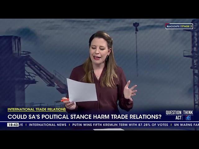 Could SA's political stance harm trade relations?