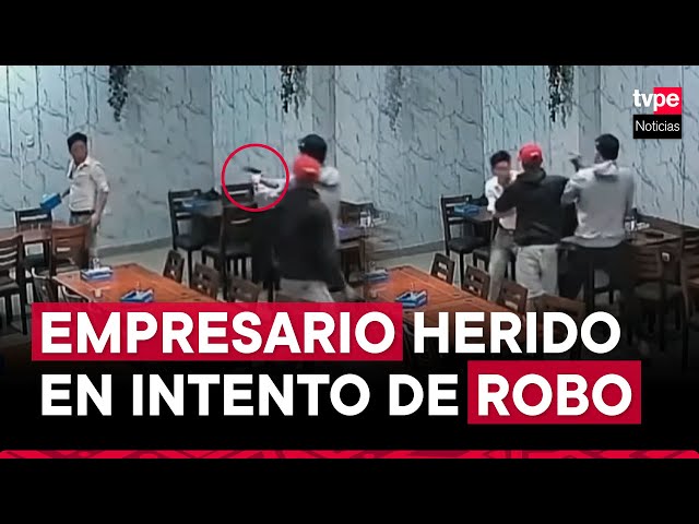 San Martín de Porres: delincuentes disparan contra dueño de chifa por resistirse a robo