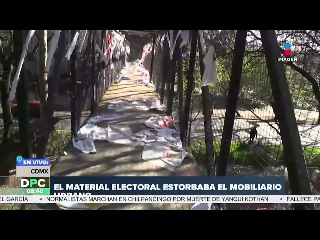 Propaganda electoral contamina puente peatonal en Coyoacán | DPC con Nacho Lozano