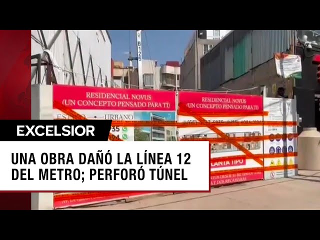 Una obra dañó la Línea 12 del Metro; perforó túnel