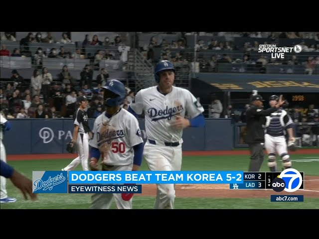 Dodgers beat South Korea's national team, 5-2, ahead of 'Seoul Series' kick-off