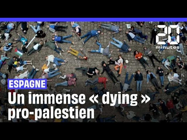 Guerre Israël-Hamas : Une immense manifestation pro-palestinienne en Espagne #short