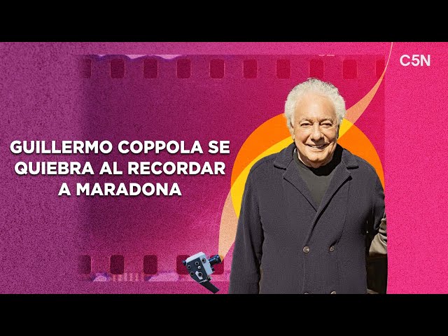 GUILLERMO COPPOLA se emocionó al recordar a DIEGO MARADONA en el estreno de su serie