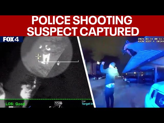 VIDEO: Dallas police chase suspect in shooting of undercover officer