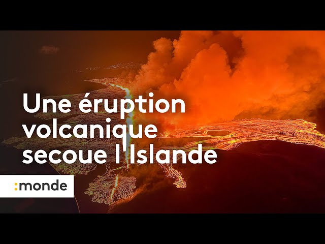 ⁣Islande  une forte éruption volcanique secoue le pays