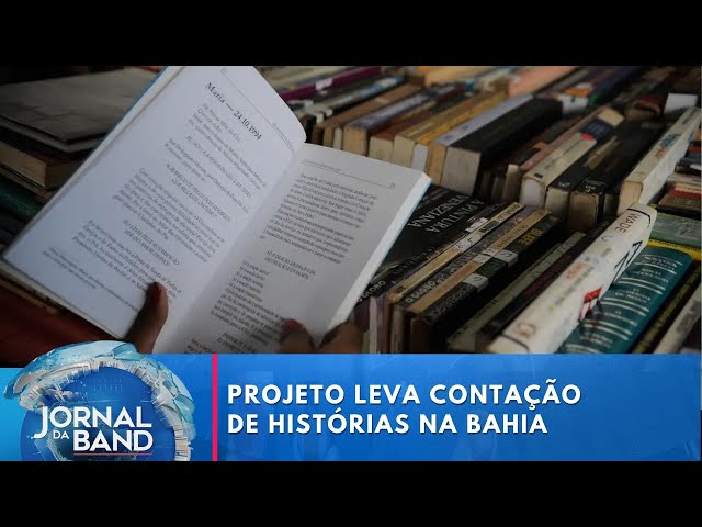 Projeto leva contação de histórias para escolas de Salvador | Jornal da Band