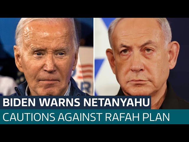 Israel to send team to US for discussions as Biden warns against Rafah operation | ITV News