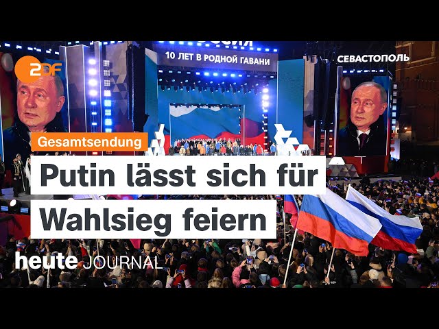 heute journal vom 18.03.2024 Siegesfeier für Putin, "Neue Grundsicherung" der CDU, Organsp