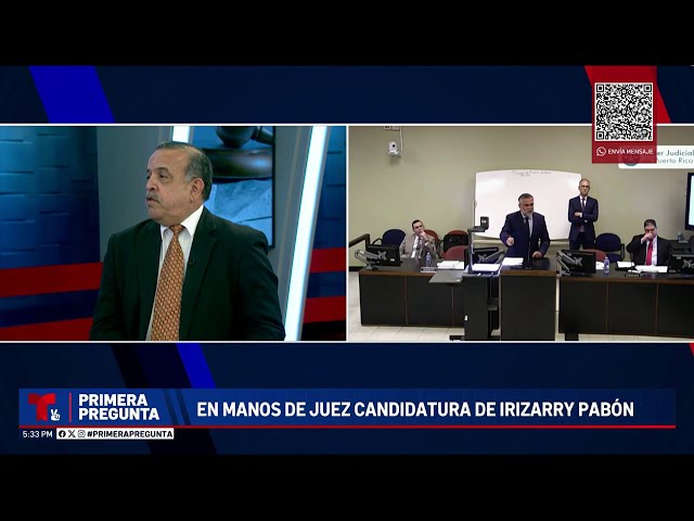 Primera Pregunta: Posible descertificación de Luis Irizarry