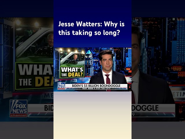 Jesse Watters: Biden has only built four charging stations #shorts