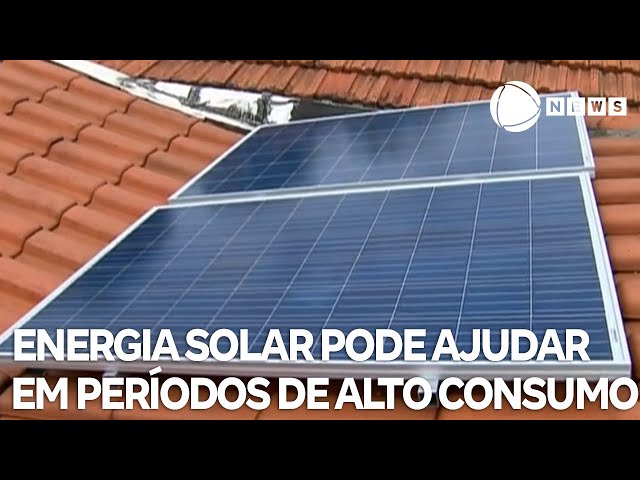 Energia solar pode ajudar em períodos de alto consumo de energia