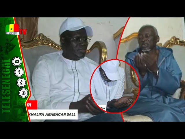 Serign Moustapha Sylla, Khalif Général de Taiba formule des prières pour le Pr Khalifa Ababacar Sall