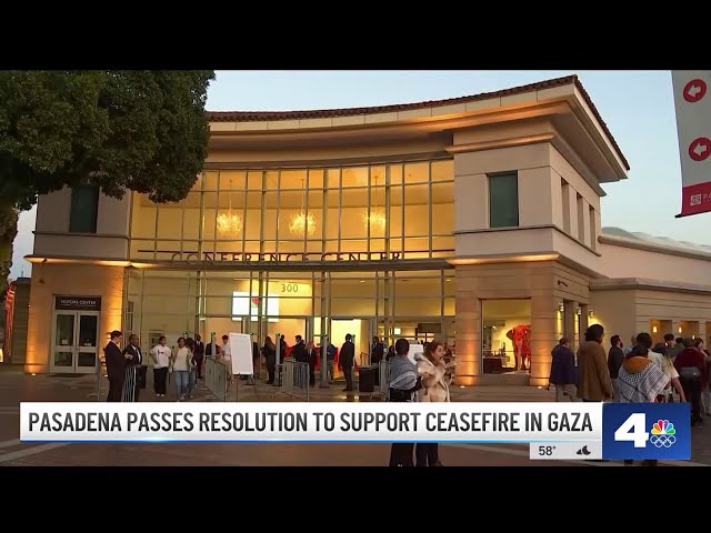 Pasadena passes resolution to support ceasefire in Gaza
