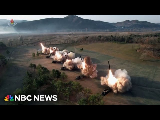 North Korean leader Kim Jong Un supervises a live-fire drill