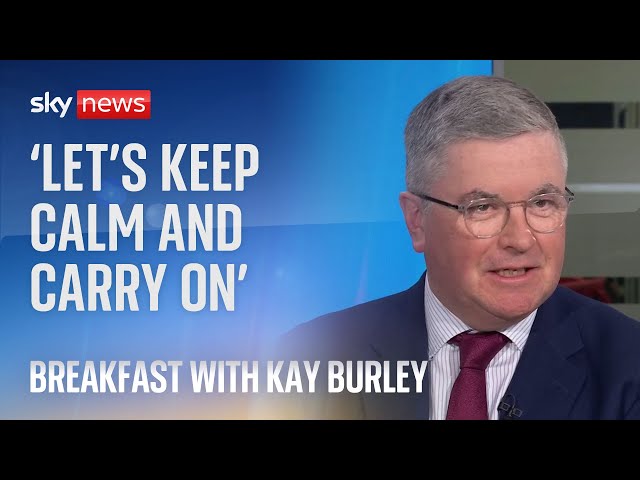 'Keep calm and carry on' - Ex-minister's message to discontented Tory MPs