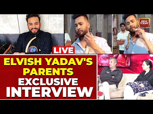 Elvish Yadav Parents LIVE: Elvish Yadav’s snake venom case | Elvish Yadav's Parents LIVE Exclus