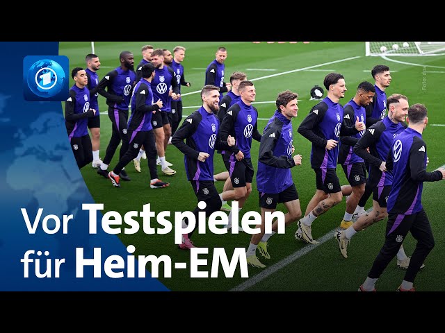 Vor Heim-EM: Fußball-Nationalmannschaft trainiert für Testspiele