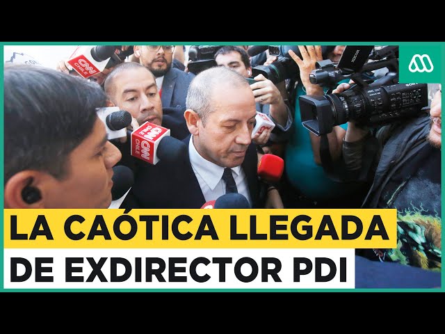 Así fue la caótica llegada de exdirector de PDI Sergio Muñoz a su control de audiencia