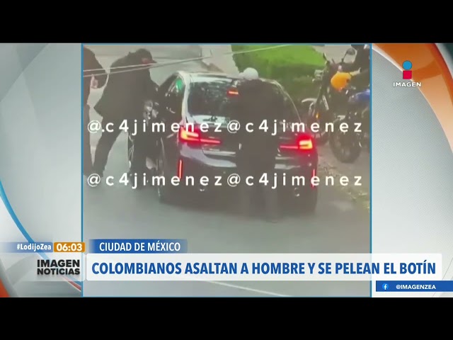 Criminales colombianos asaltan a un hombre y se pelean el botín | Noticias con Francisco Zea