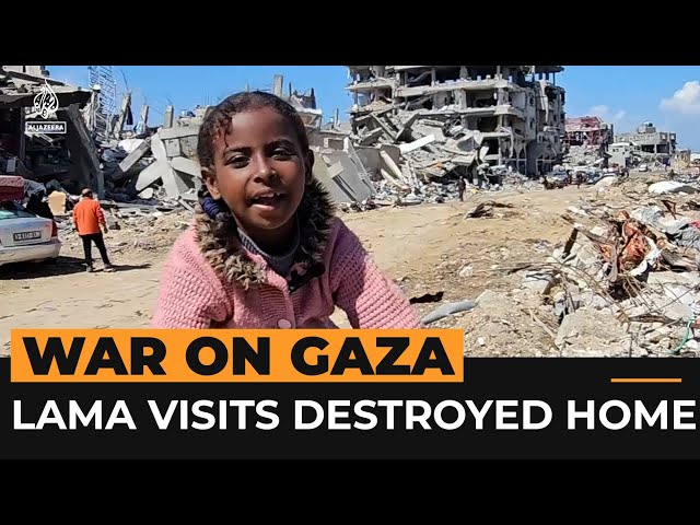 Aspiring journalist Lama visits her destroyed home in Gaza | Al Jazeera Newsfeed