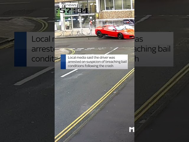 Ferrari narrowly misses jogger in Norwich